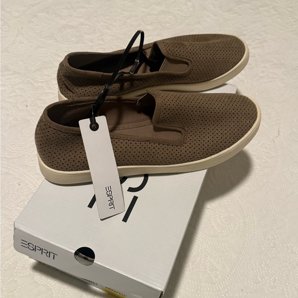 NWT Esprit Women's North Slip-On Sneakers- Taupe/Elephant - Picture 8 of 8